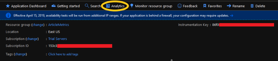 Example data structure for an Application Insights custom event.