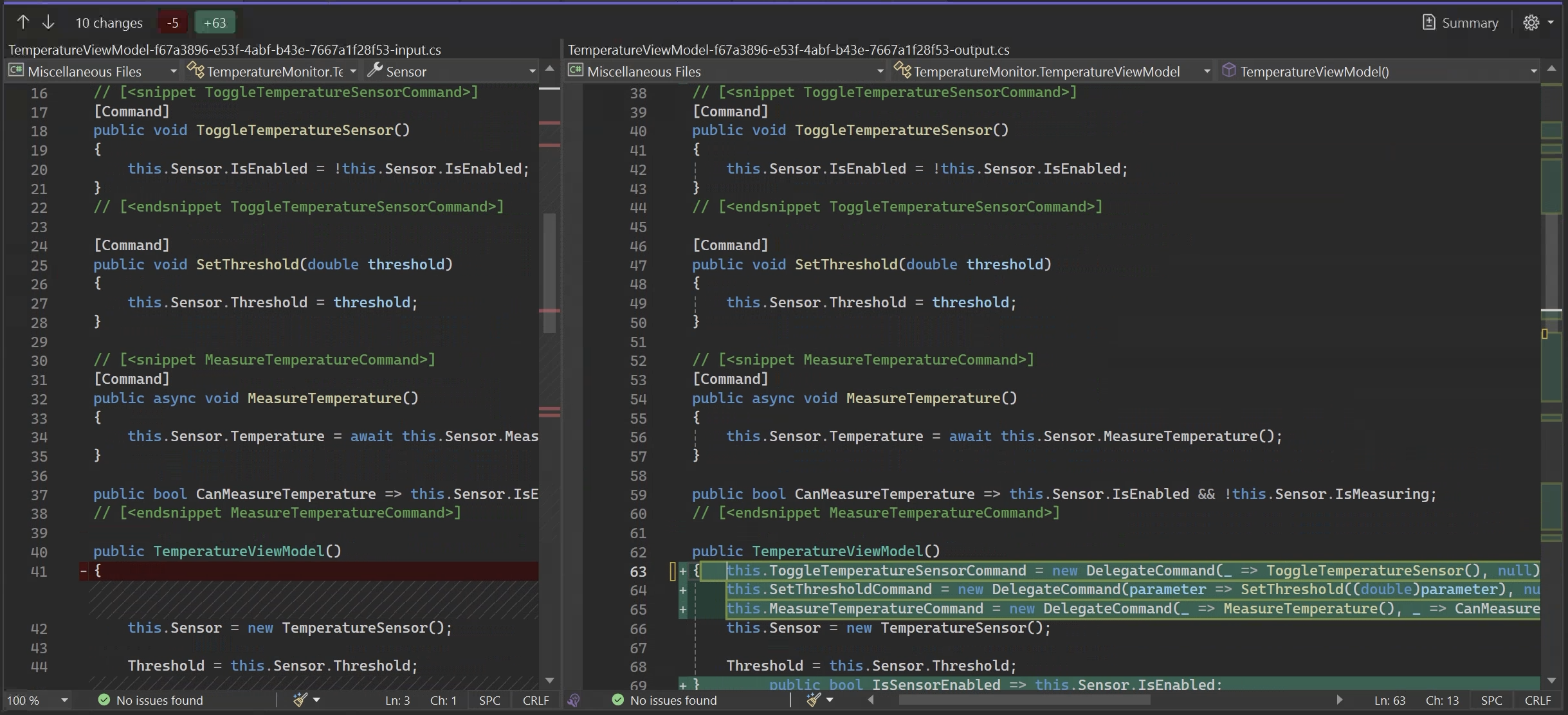 Metalama Diff tool